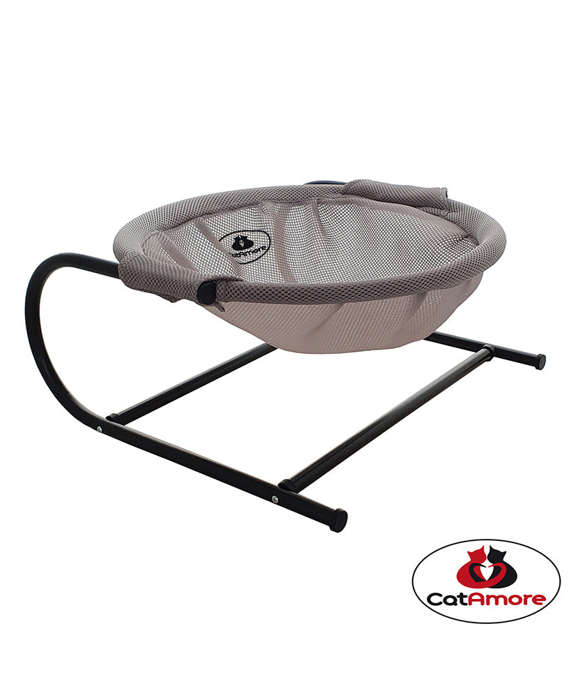 CatAmore Kattenbed Schommelwieg voor katten Huisdierenbed Kattenhonden Hondenbed Wasbaar Stof Metaal
