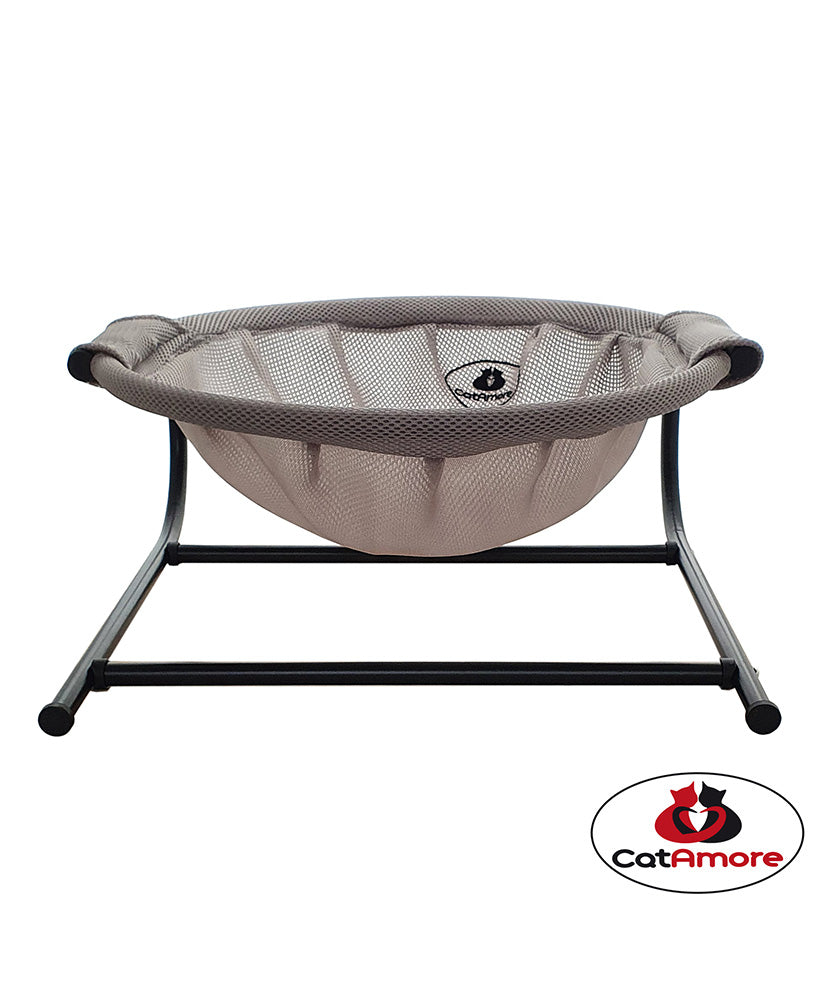 CatAmore Kattenbed Schommelwieg voor katten Huisdierenbed Kattenhonden Hondenbed Wasbaar Stof Metaal