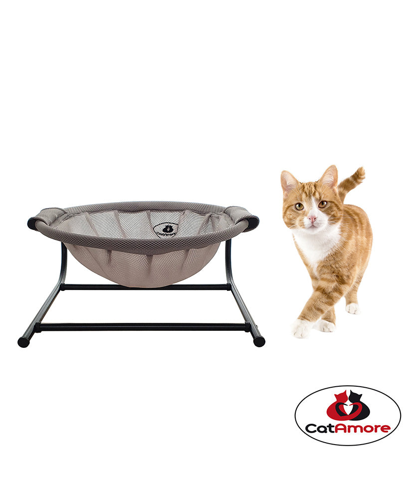 CatAmore Kattenbed Schommelwieg voor katten Huisdierenbed Kattenhonden Hondenbed Wasbaar Stof Metaal