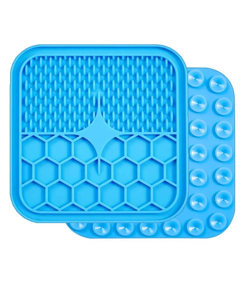 CatAmore Likmat Siliconen Slow Feeder Langzaam Voerbakje voor Katten en Honden 15 cm x 15 cm