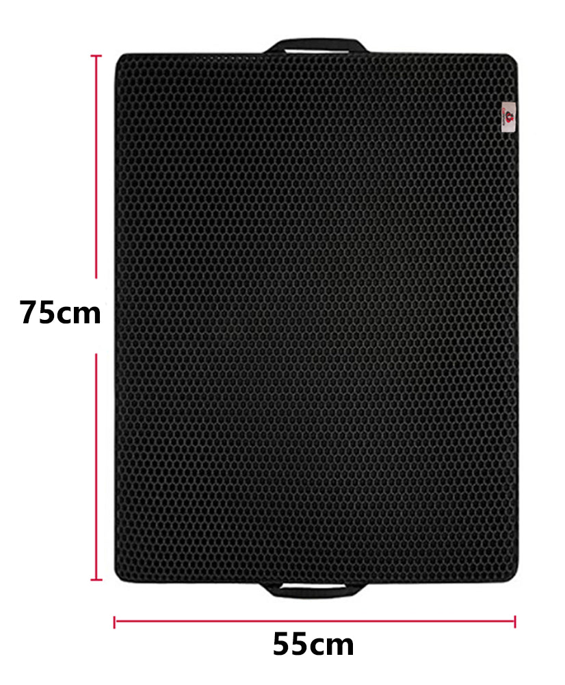 Tapis de litière pour chat XXL grand tapis de litière pour bac à litière comme tapis de sol pour toilette de chat sous-couche 2 différentes tailles