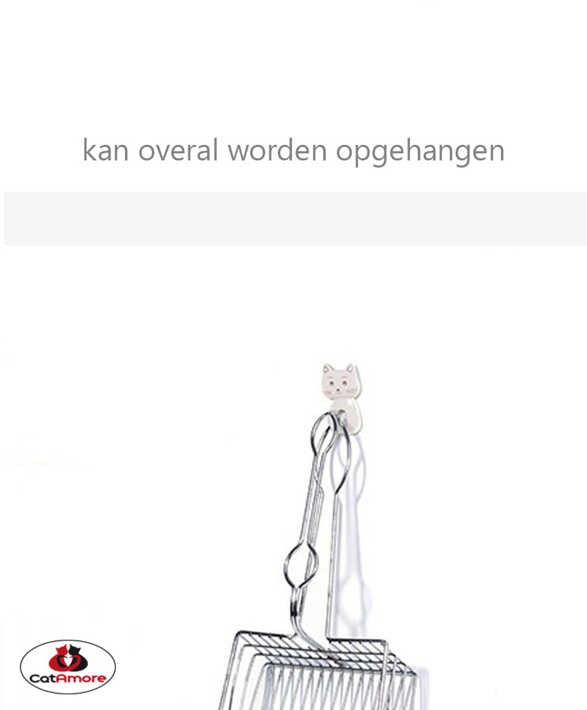 CatAmore XXL Kattenbakschep voor Kattenbakvulling Metaal RVS