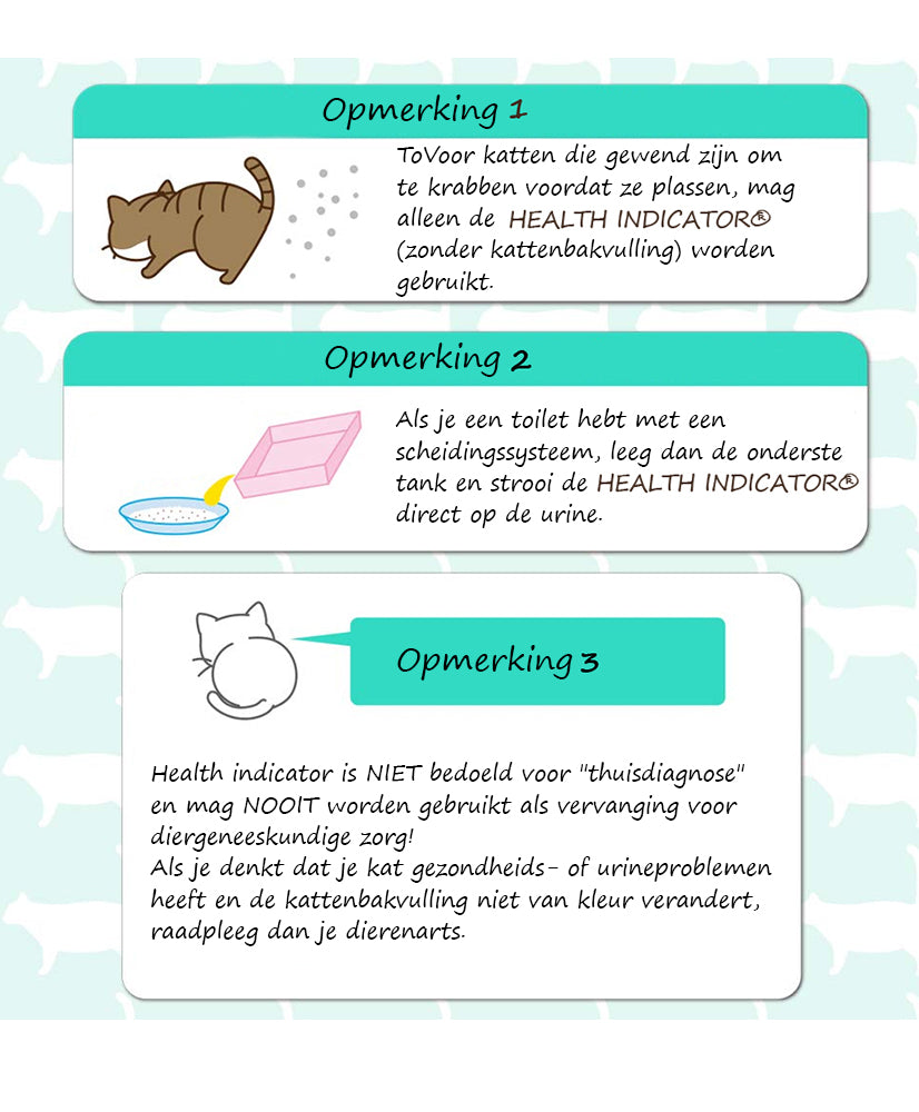 Health Indicator Litière pour Bac à Litière Test d'Urine en cas de Maladie Test de Santé 200g