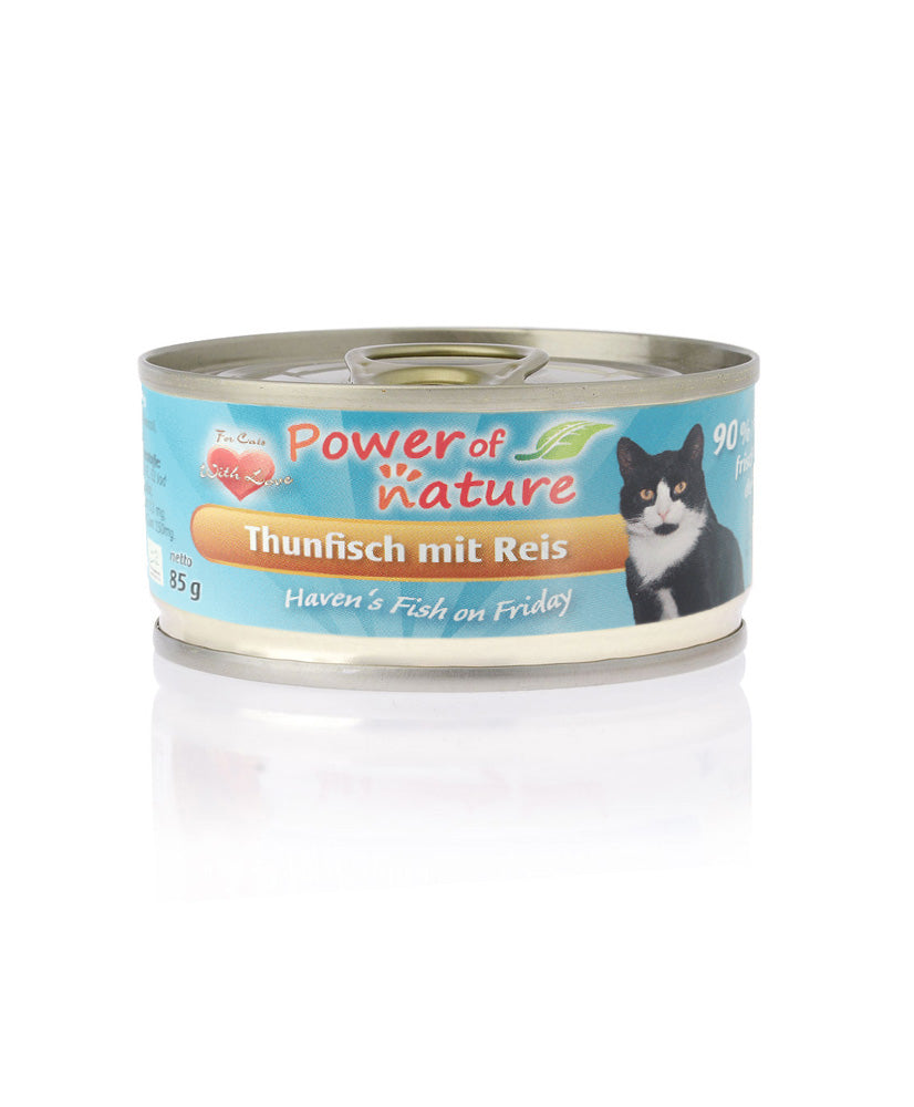 85g Power of Nature Natural Cat Haven's Fish on Friday Tonijn met rijst