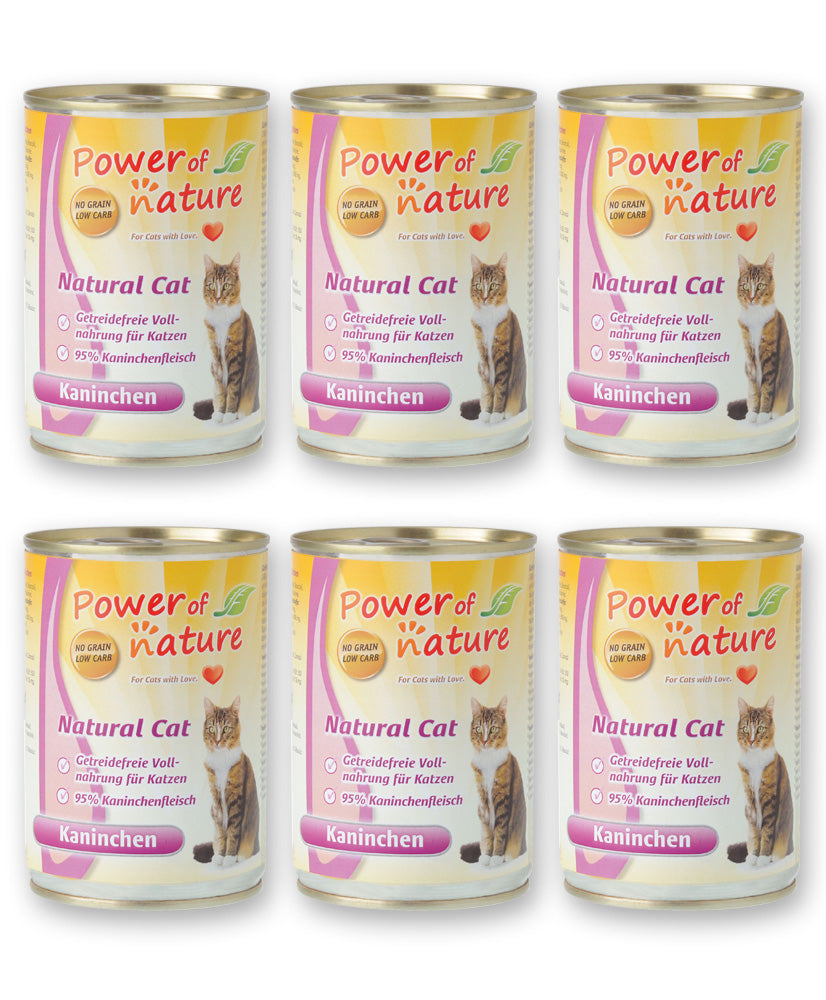Natural Cat Natvoer Konijn 6 x 400g