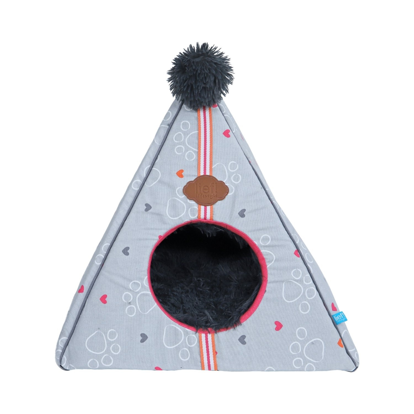 lief! Hondenhuis / Kattenhuis - tipi hond/kat - 50x50 cm roze