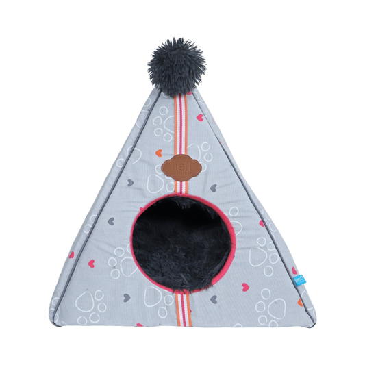 lief! Hondenhuis / Kattenhuis - tipi hond/kat - 50x50 cm roze