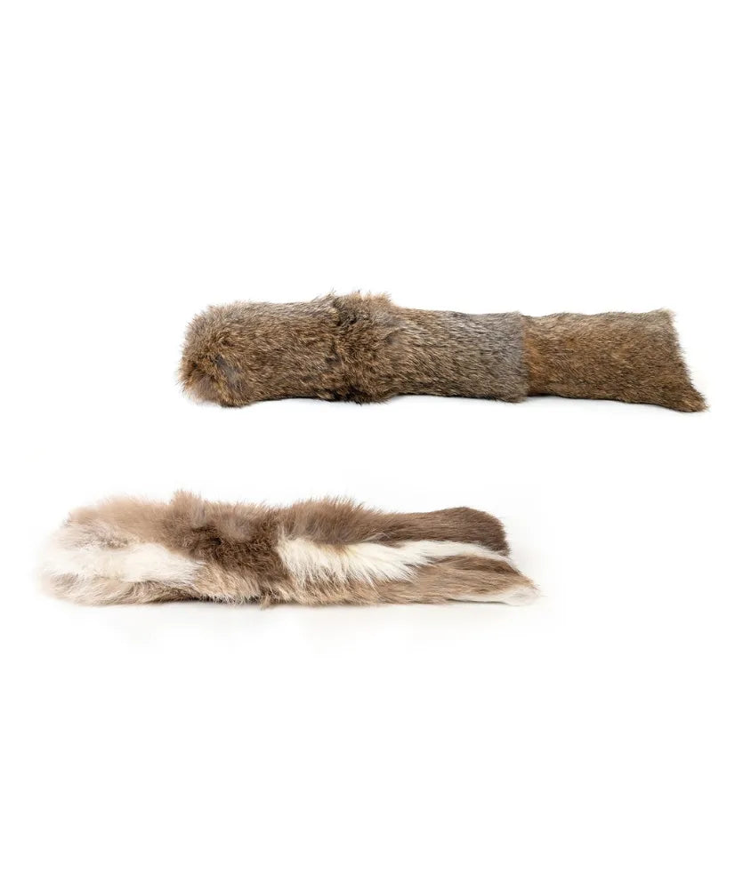 Kattenkussen van konijnenbont – natuurlijk speelgoed maat M (40 cm)