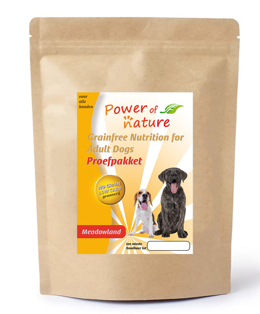 1,2kg Power of Nature Meadowland DOG hondenvoer droogvoer kip glutenvrij nuggets