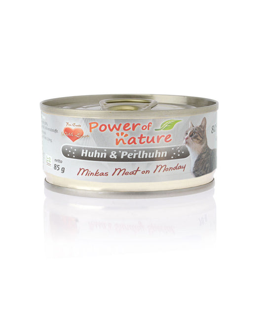 85g Power of Nature Natural Cat Minka’s Meat on Monday Kip & Parelhoen