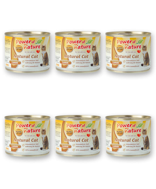Natural Cat Natvoer Lam 6 x 200g