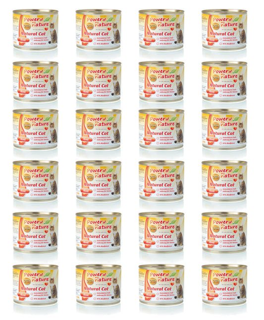 Natural Cat Natvoer Rund 24 x 200g