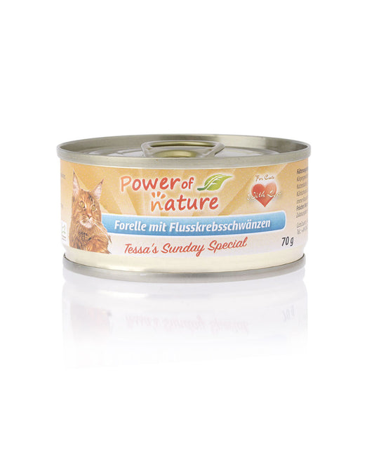 Tessa's Sunday Special Natvoer Forel met Rivierkreeftstaartjes 70g
